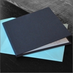6 x 6 Invitation Folder in Black
