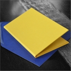 A9  Invitation Folder in Bright Yellow