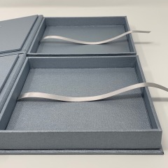 Flip Top Invitation Boxes with Ribbon Lift