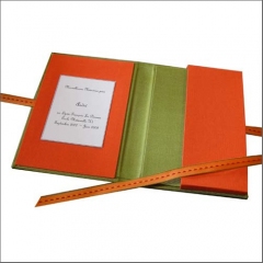 Pocket Folder to hold Photographs with Ribbon Ties