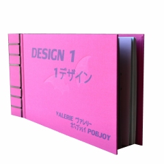 Exposed Stitch Bound Portfolio Book with Inkjet Printed Cover