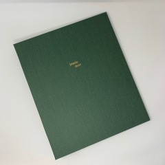 Coated Pine Portfolio with Matte Gold Foil Stamping