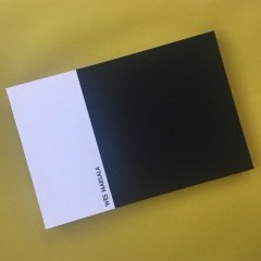 Black and White Flap Book Portfolio