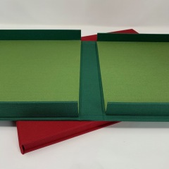 Clamshell Boxes in Green and Red